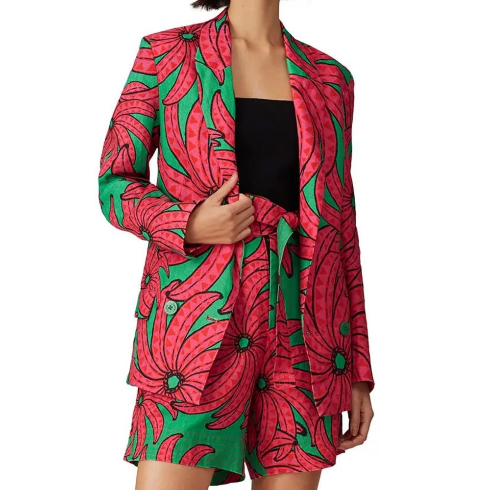 Farm Rio Pitta Banana Blazer New with Tags Small